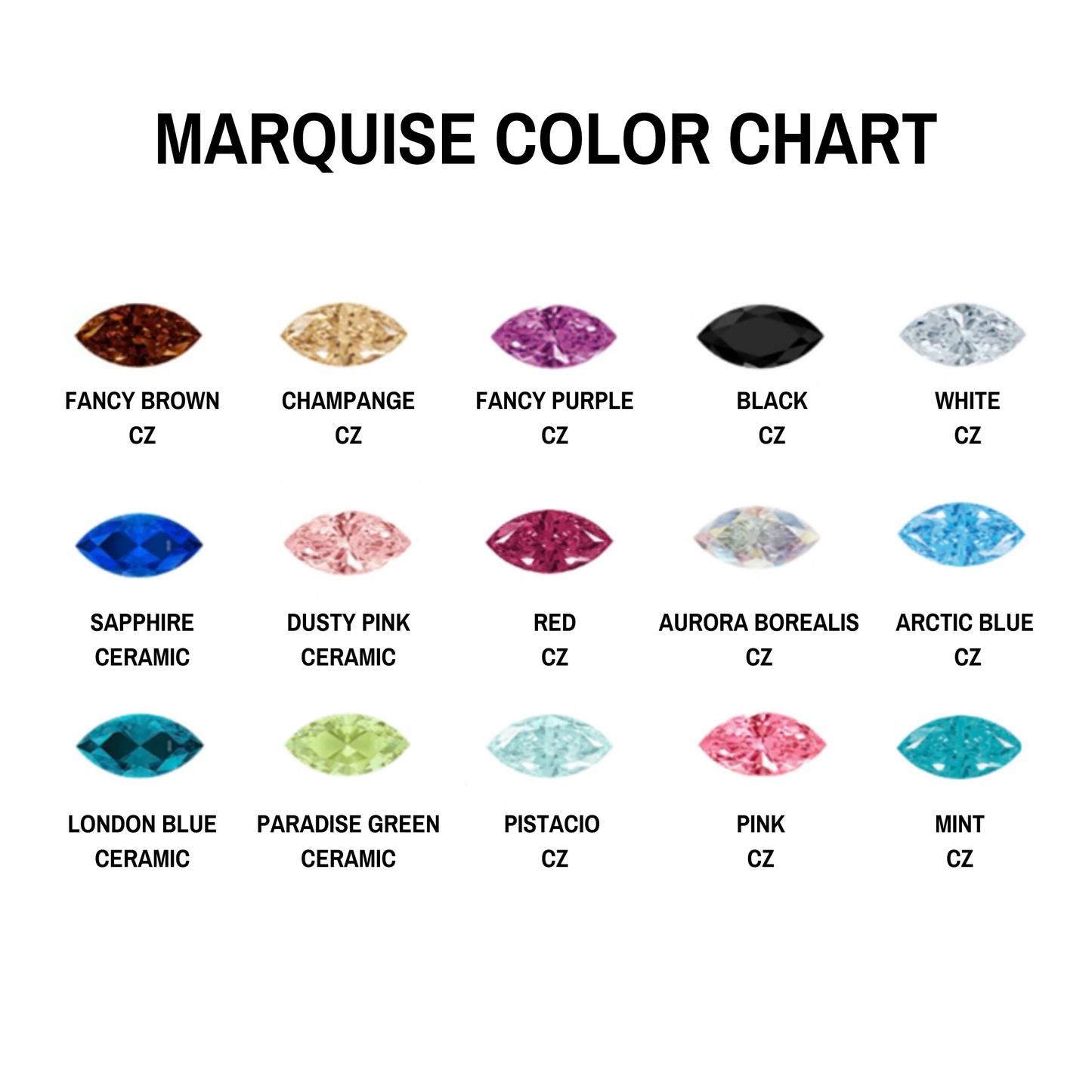 18K Marquise Flower
