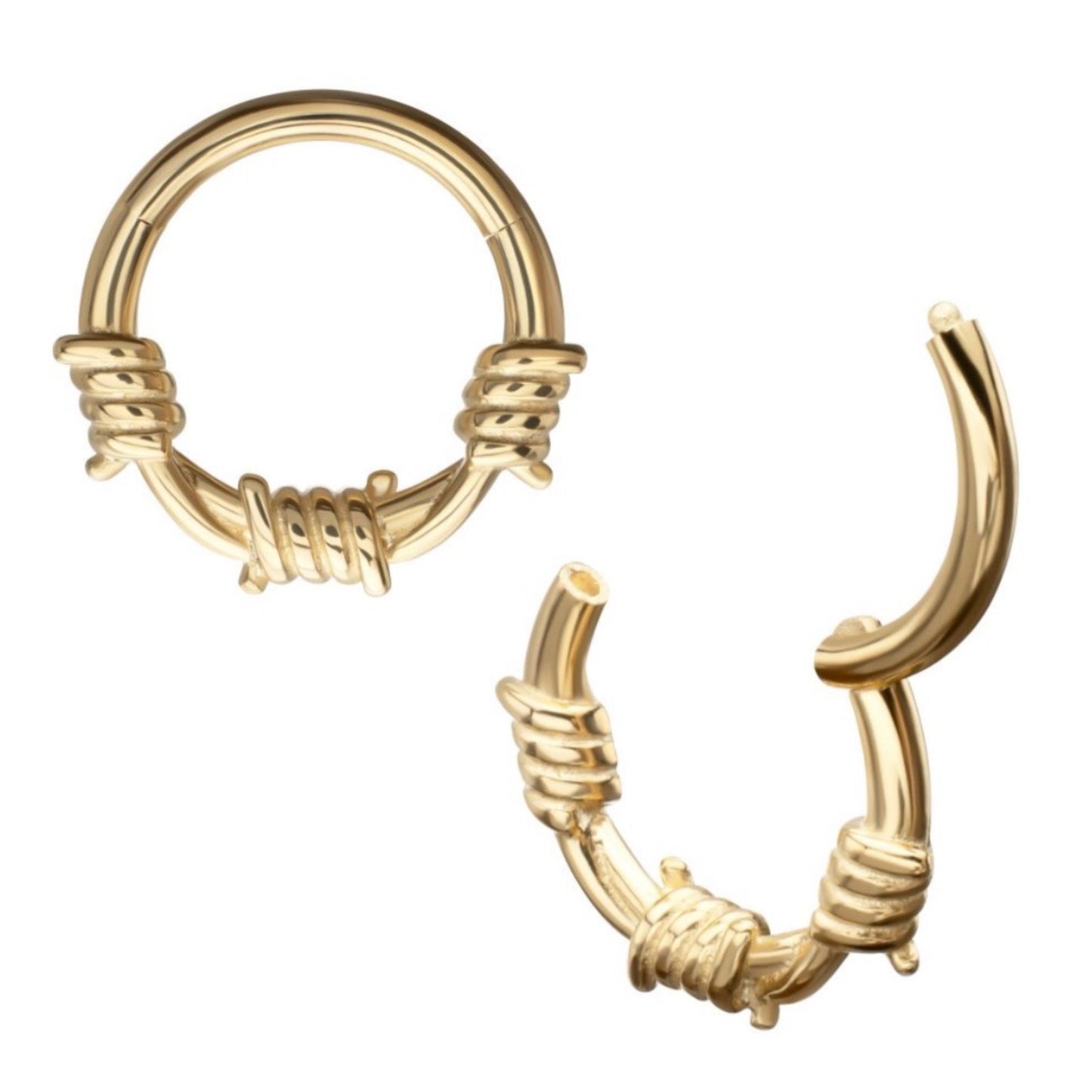 14K Barbed Wire Clicker