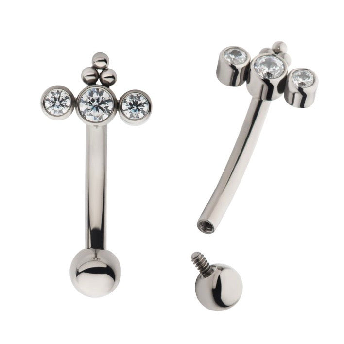 Linear CZ Curved Barbell