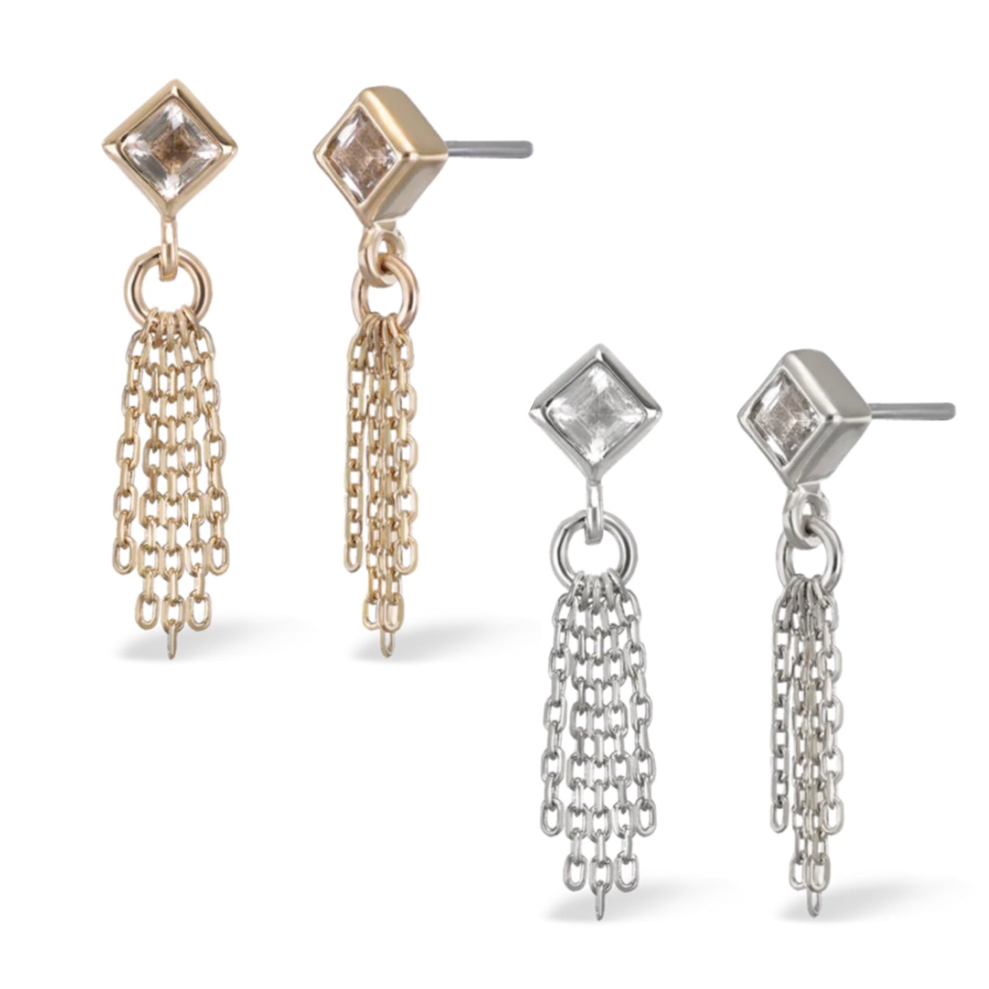 14K Miel Dangle