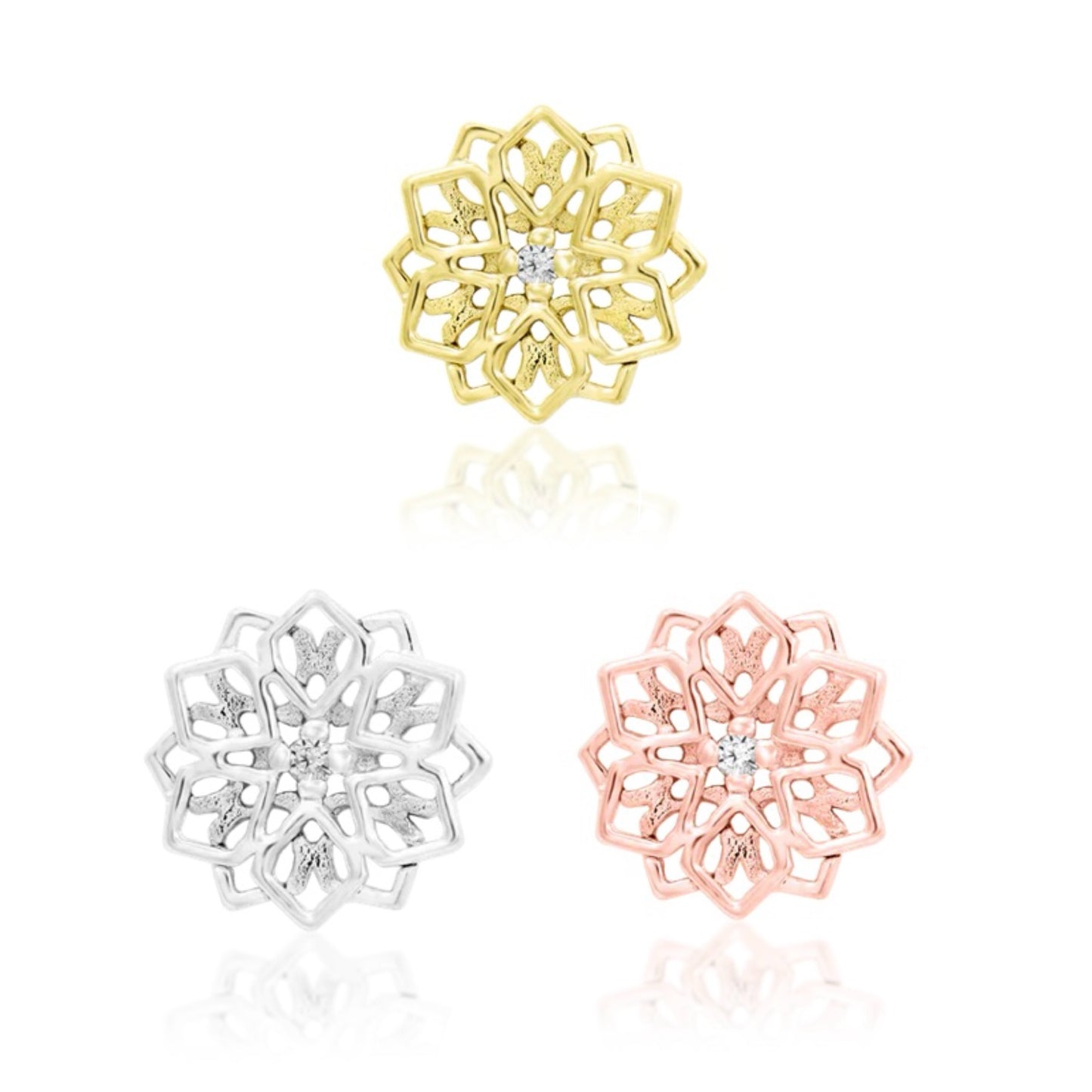 14K Mandala Flower