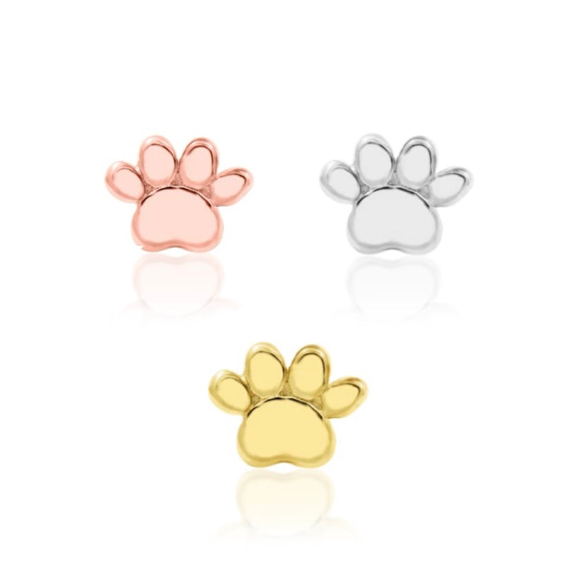 14K Mini Paw Print