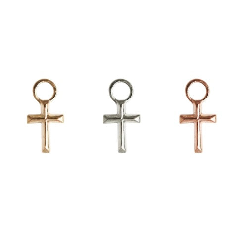 14K Cross Charm