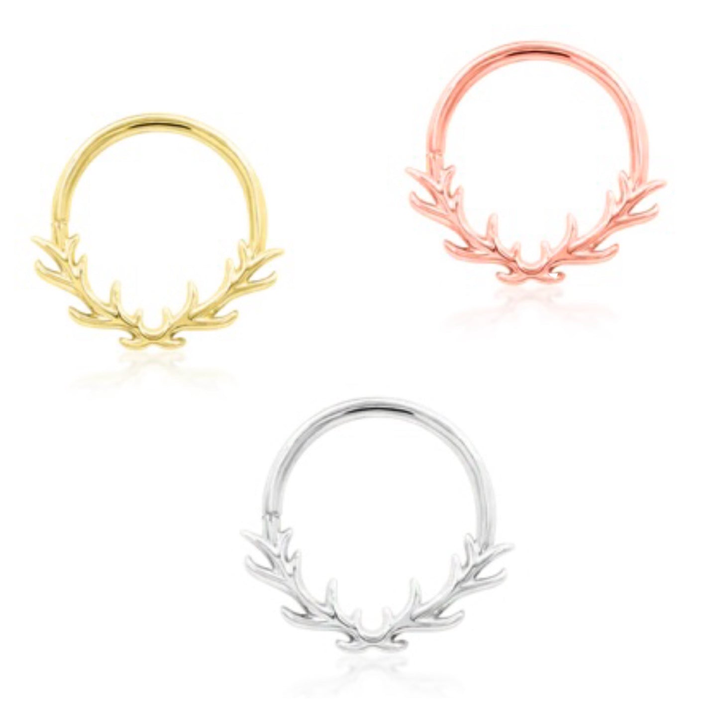 14K Antler Ring