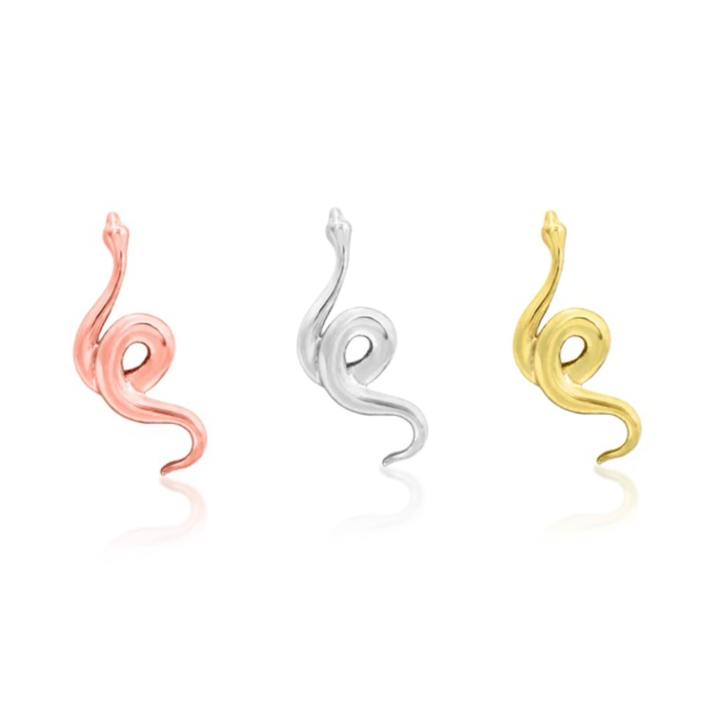 14K Swirl Snake