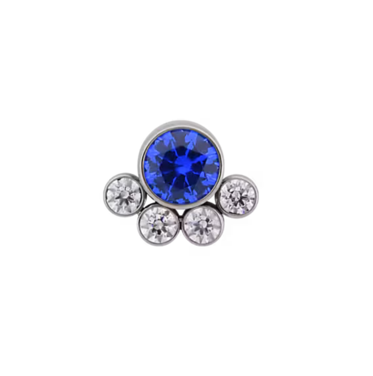 Gem Crown Captive Ring