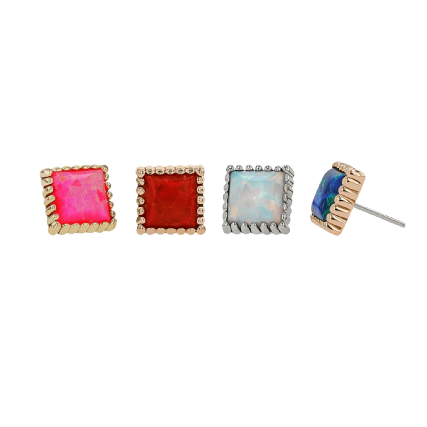 18K Opal Square
