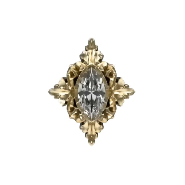 18K Antique Marquise