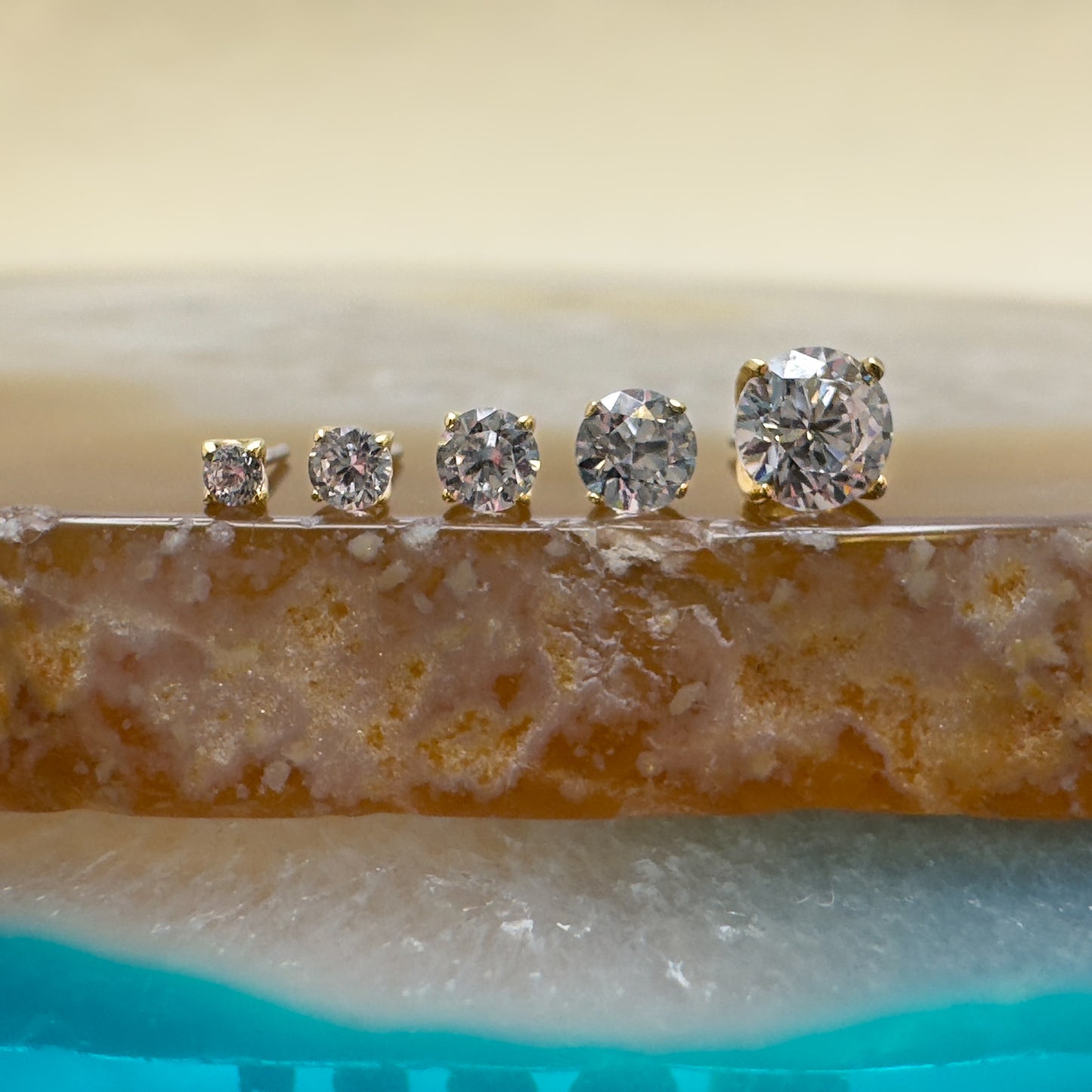18K Prong Set CZ