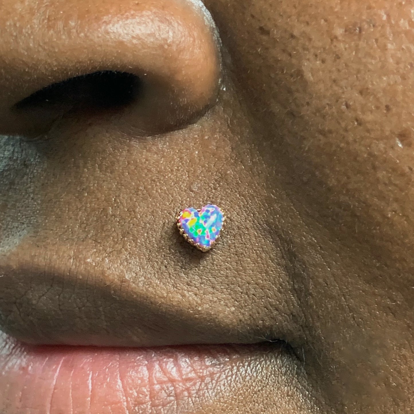 18K Opal Heart
