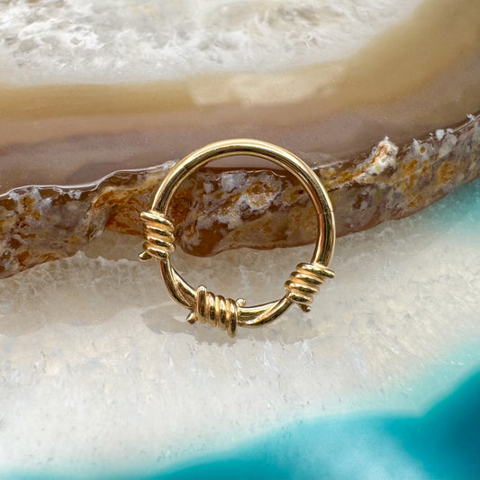 14K Barbed Wire Clicker