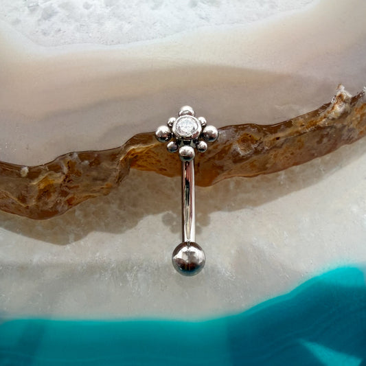 Beaded Curved Barbell