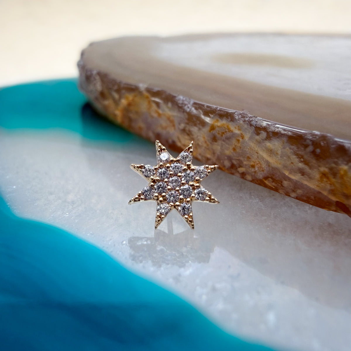 14K Star Burst End