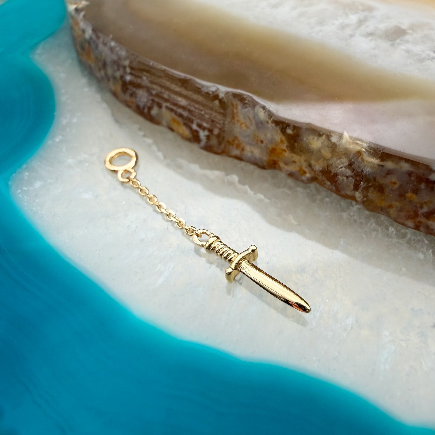 14K Dagger Charm