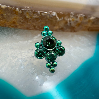 Anodized Beaded Cluster