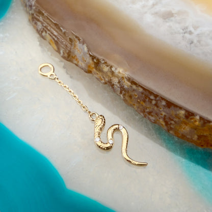 14K Snake Charm