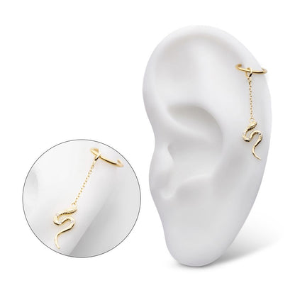 14K Snake Charm