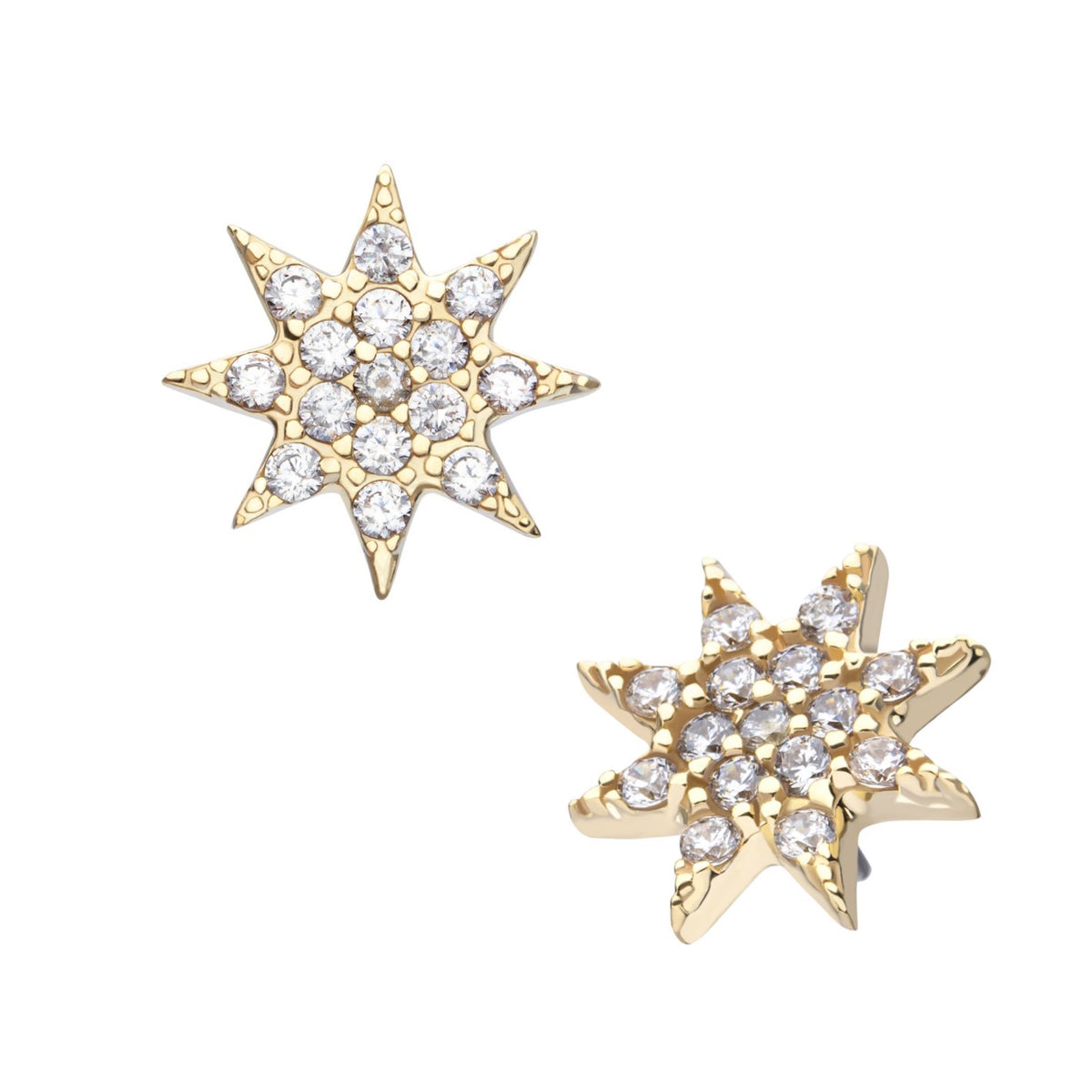 14K Star Burst End
