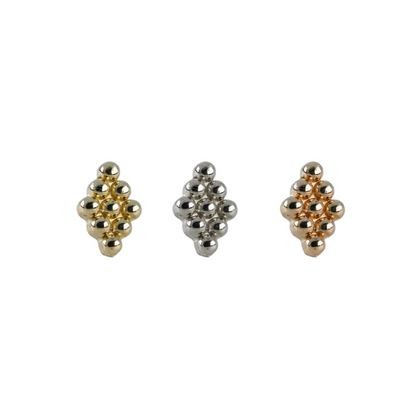 14K Beaded Diamond