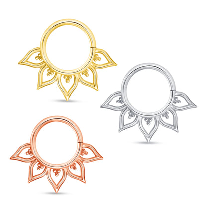 14K Gold Mandala Ring