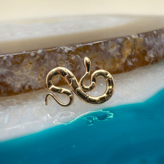 14K Coil Snake