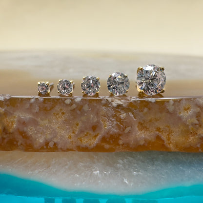 18K Prong Set CZ
