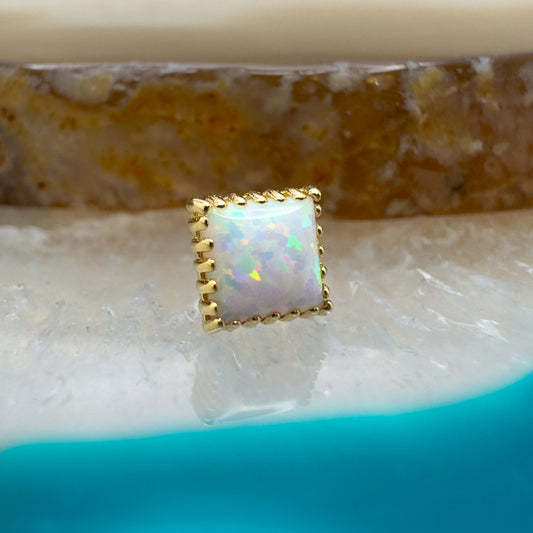18K Opal Square