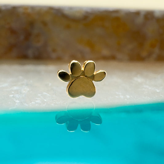 14K Mini Paw Print