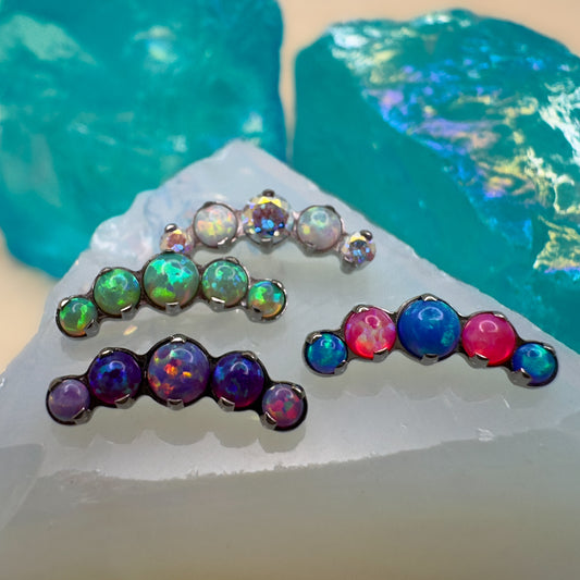 5-Gem Curved Cluster