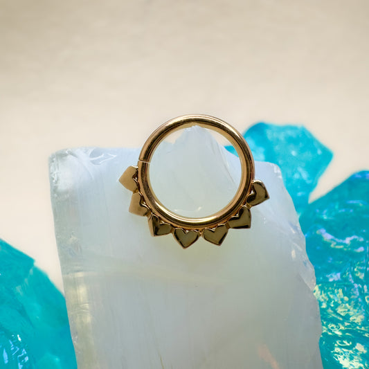 14K Heart Ring