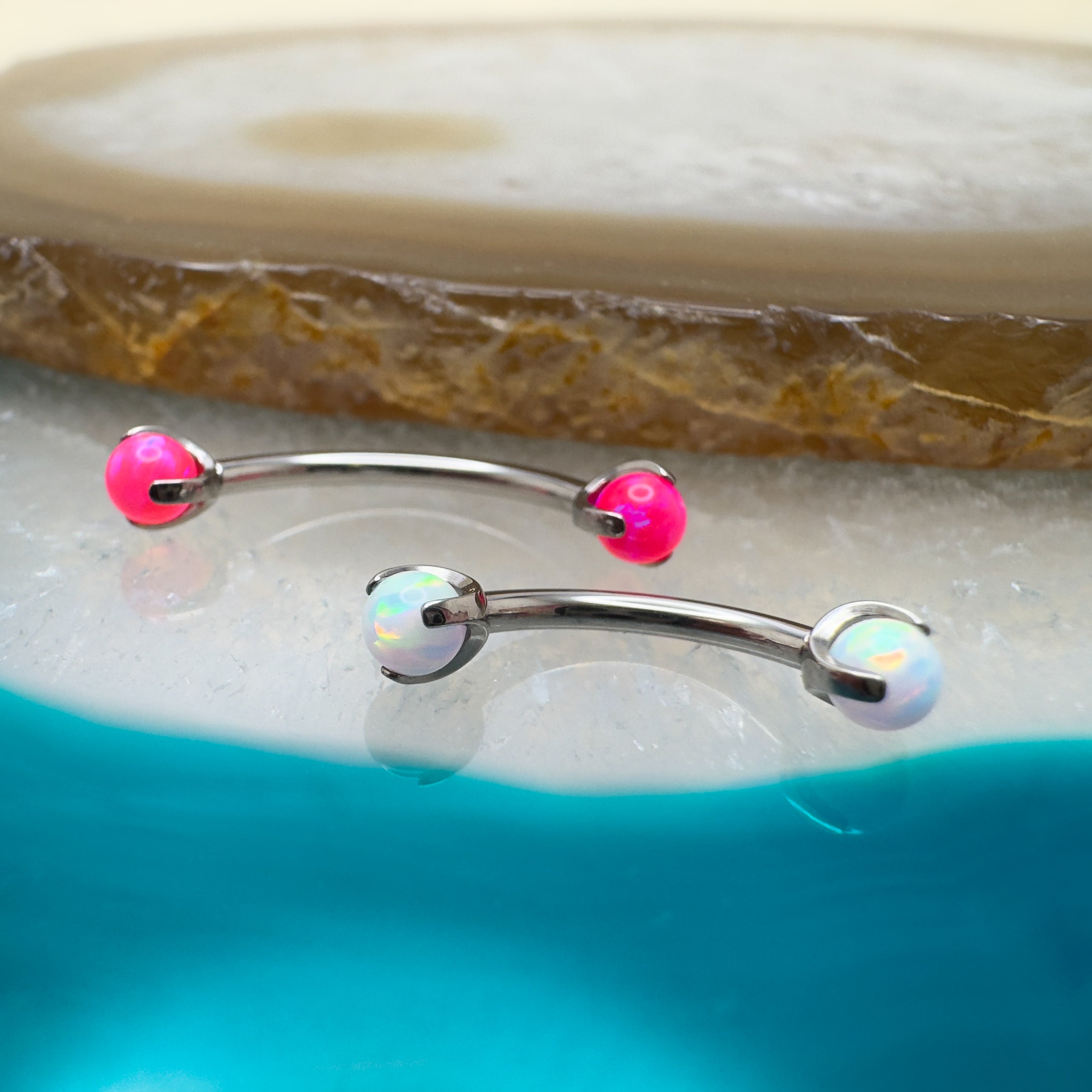 Curved Barbell with Claw Ends – Atomic Body Jewelry