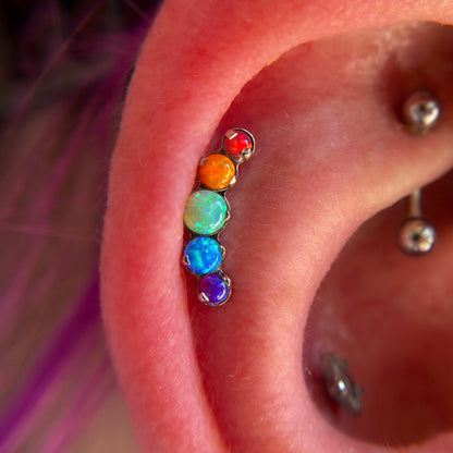 5-Gem Curved Cluster